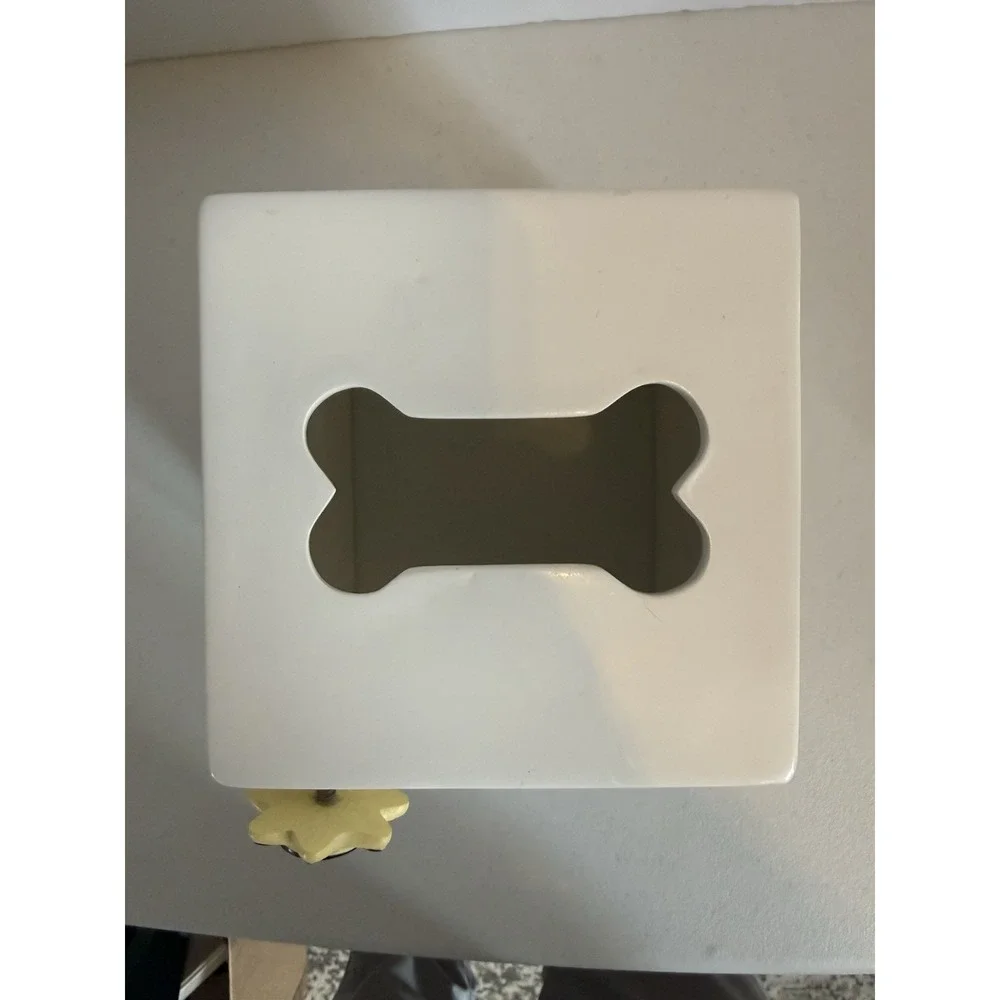 Jenny Jeff Designs Cats and Dogs Tissue Box Holder and Cup Bathroom decor